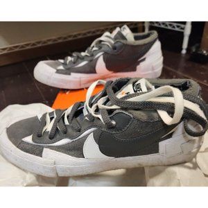 Size 10 - Nike Blazer Low Sacai Dark Grey